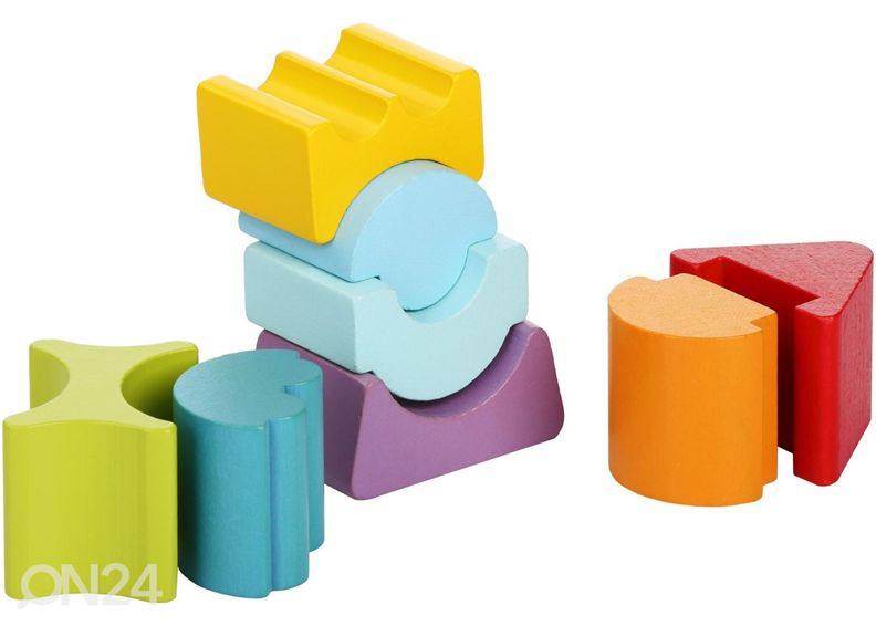 Puinen ladottava torni 8 osaa kuvasuurennos