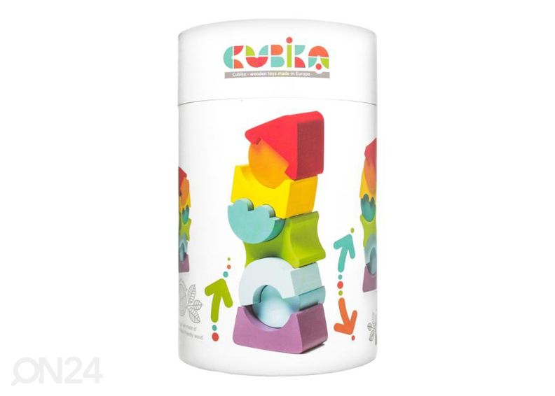 Puinen ladottava torni 8 osaa kuvasuurennos