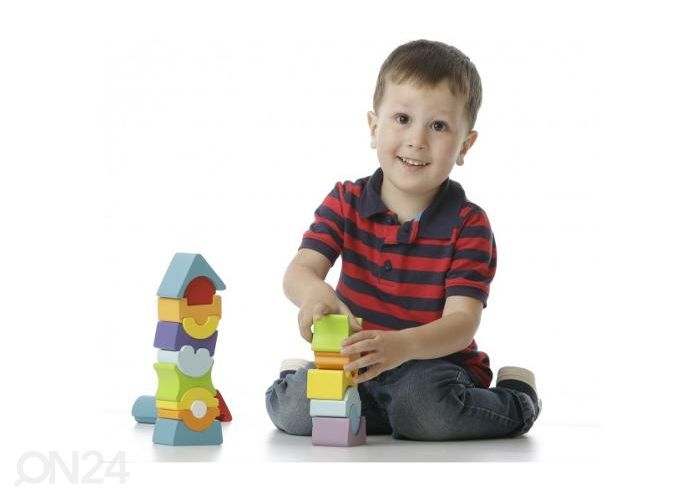 Puinen ladottava torni 8 osaa kuvasuurennos