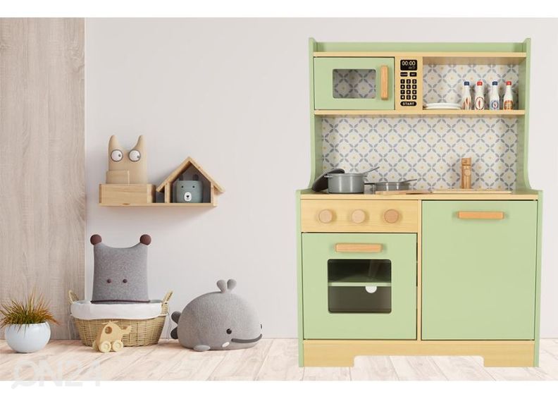 Puinen leikkikeittiö kuvasuurennos