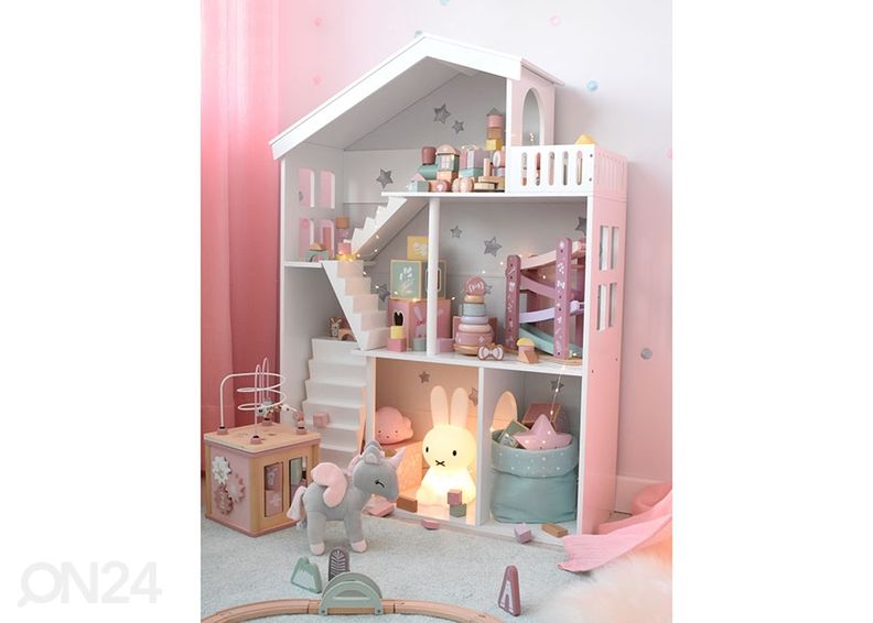 Puinen nukkekoti / hyllystö kuvasuurennos