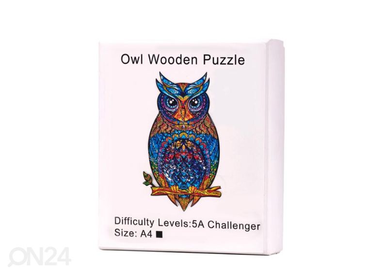 Puinen palapeli Pöllö 20x30 cm kuvasuurennos