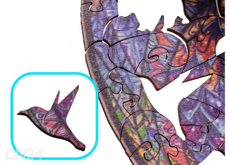 Puinen palapeli Pöllö 20x30 cm kuvasuurennos