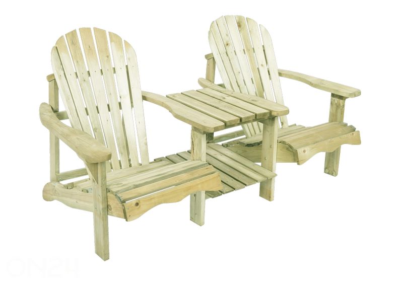 Puinen puutarhatuoli Bob, 2-istuttava kuvasuurennos