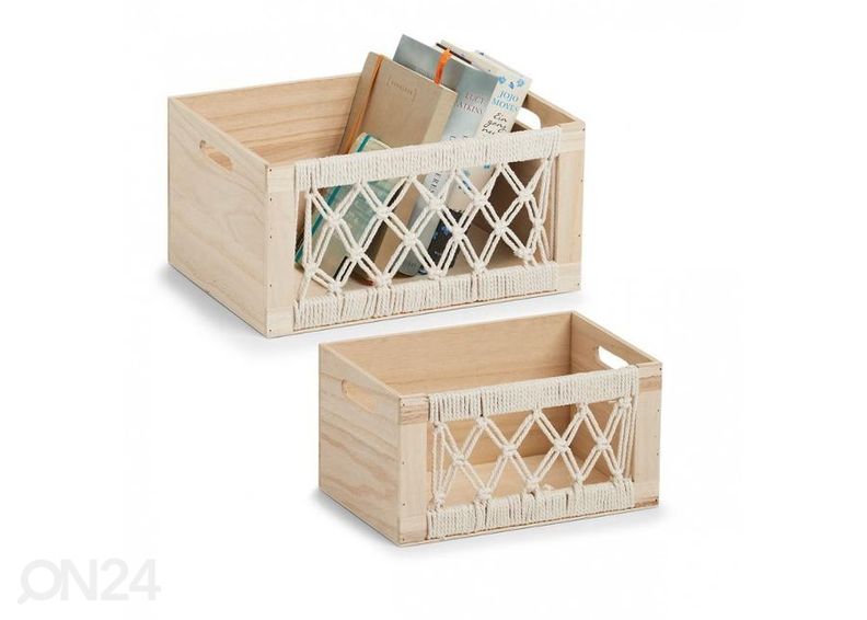 Puinen säilytyslaatikko, Boho kuvasuurennos