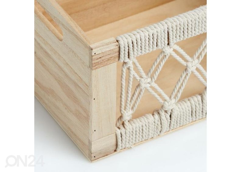 Puinen säilytyslaatikko, Boho kuvasuurennos