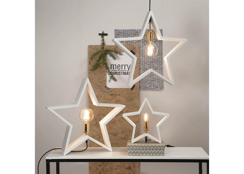 Puinen tähti 29 cm kuvasuurennos