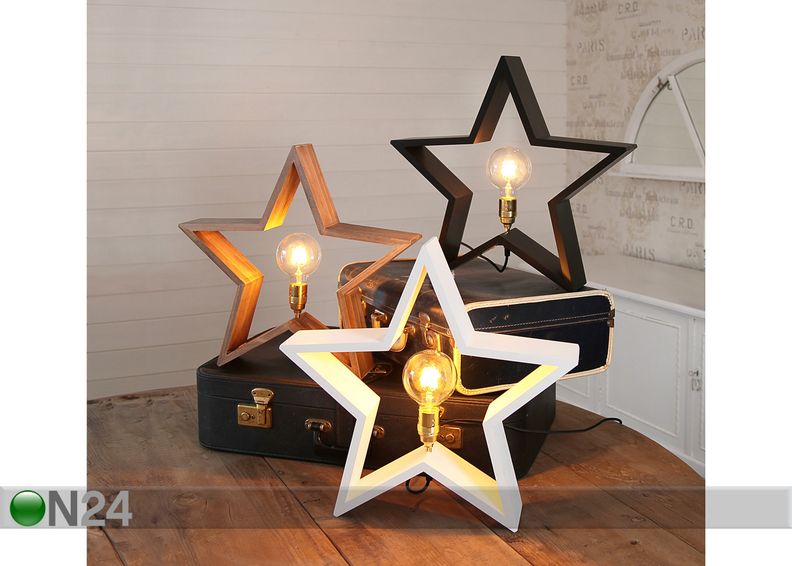 Puinen tähti 48 cm kuvasuurennos