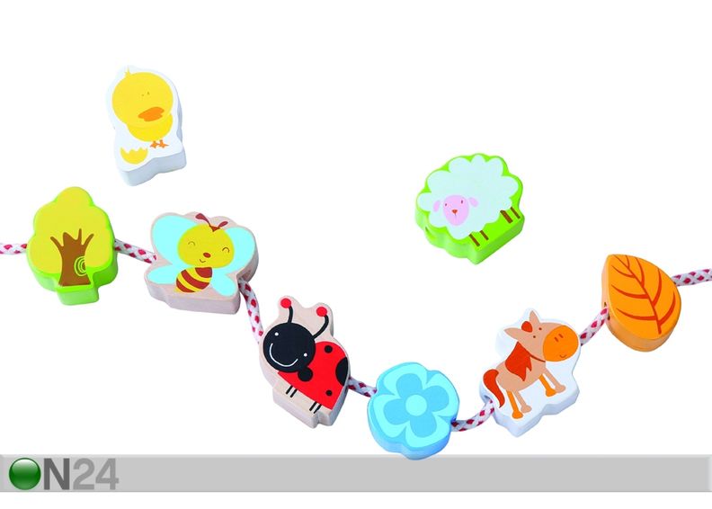 Puiset eläinhelmet kuvasuurennos