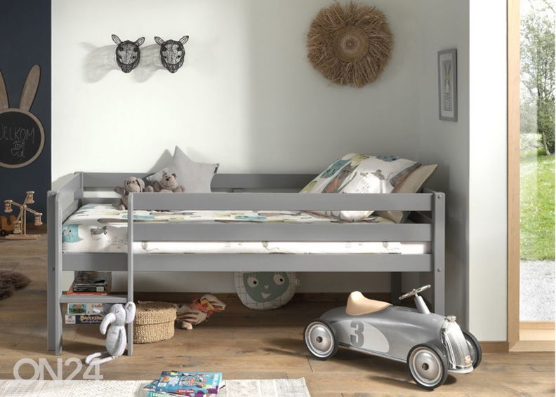 Puolikorkea parvisänky Pino 90x200 cm, harmaa kuvasuurennos