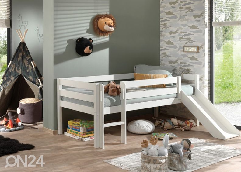 Puolikorkea parvisänky Pino 90x200 cm, valkoinen kuvasuurennos