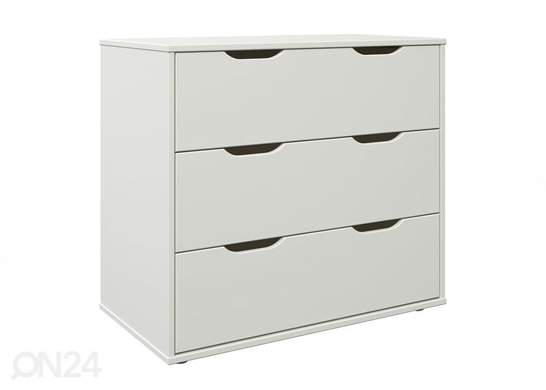 Puolikorkea parvisänky Robin 90x200 cm lipastolla ja hyllyllä kuvasuurennos