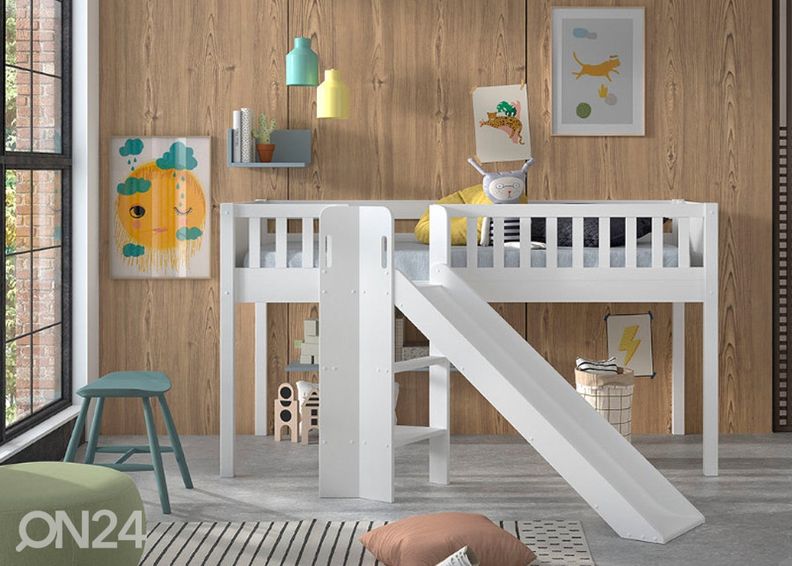 Puolikorkea parvisänky Scott 90x200 cm, valkoinen kuvasuurennos