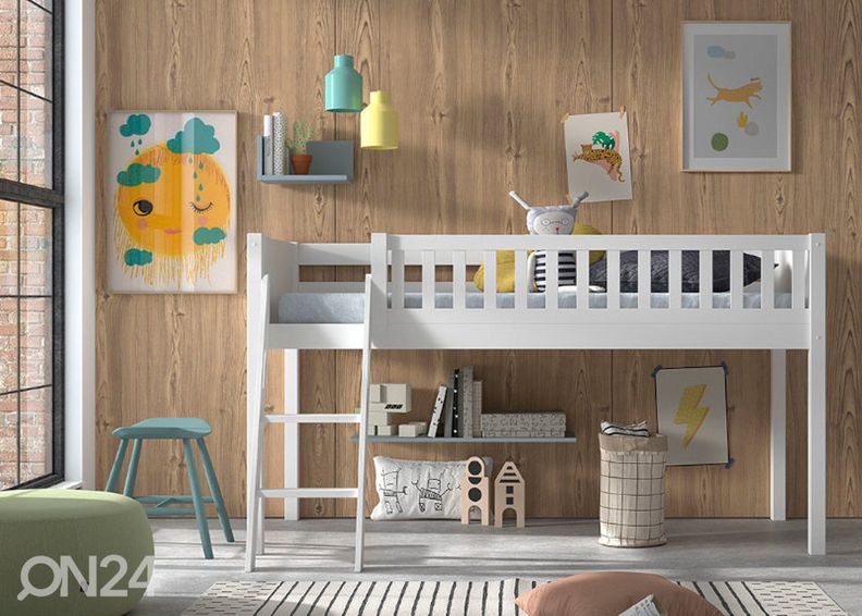 Puolikorkea parvisänky Scott 90x200 cm, valkoinen kuvasuurennos