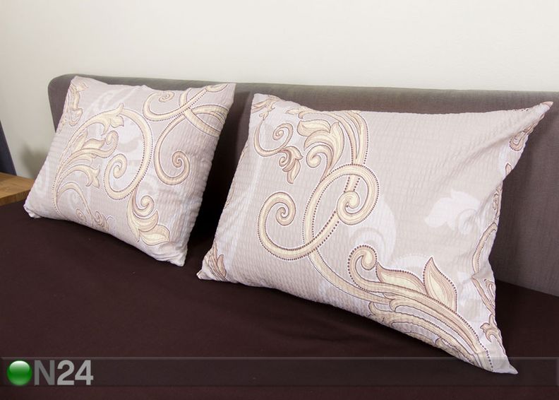 Pussilakanasetti ryppykankaasta Beige 200x210 cm kuvasuurennos