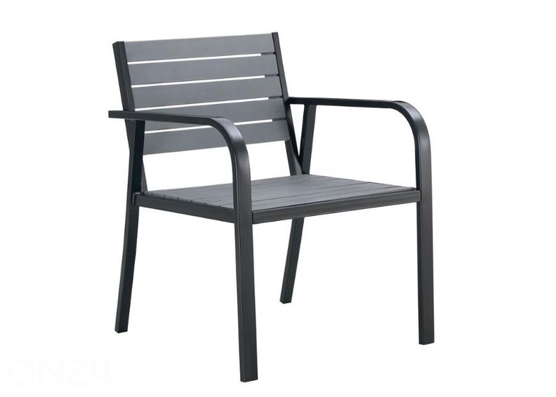 Puutarhakalusteet Costa 2 tuolia+pöytä+ulkosohva musta kuvasuurennos