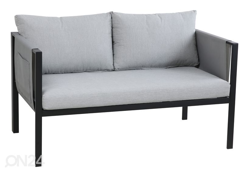 Puutarhakalusteet harmaa/ musta kuvasuurennos