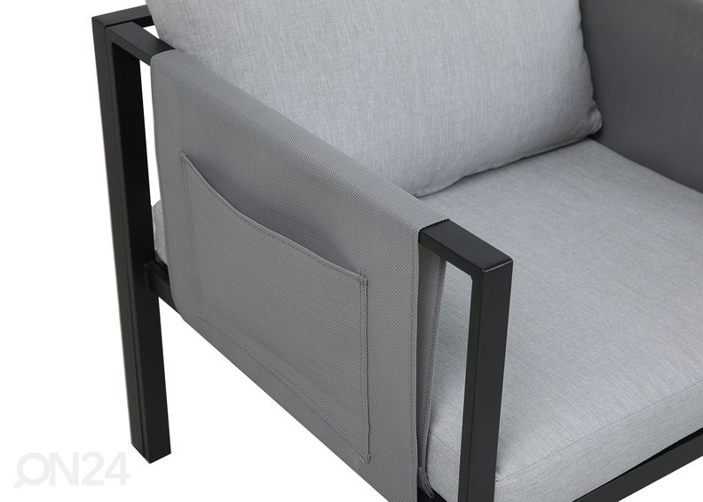 Puutarhakalusteet harmaa/ musta kuvasuurennos