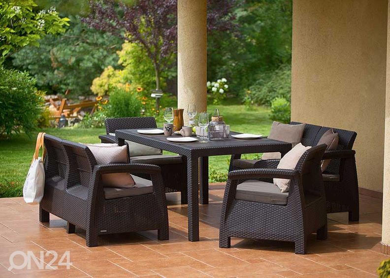 Puutarhakalusteet Keter Corfu Fiesta, ruskea kuvasuurennos