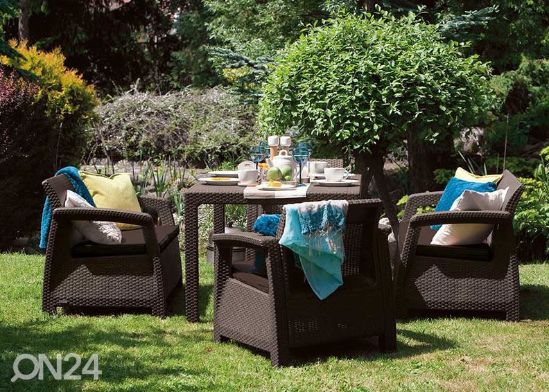 Puutarhakalusteet Keter Corfu Fiesta, ruskea kuvasuurennos