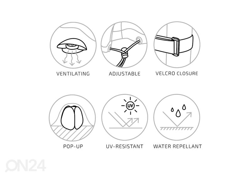 Puutarhakalusteiden suoja 155x235xh95 cm, musta kuvasuurennos