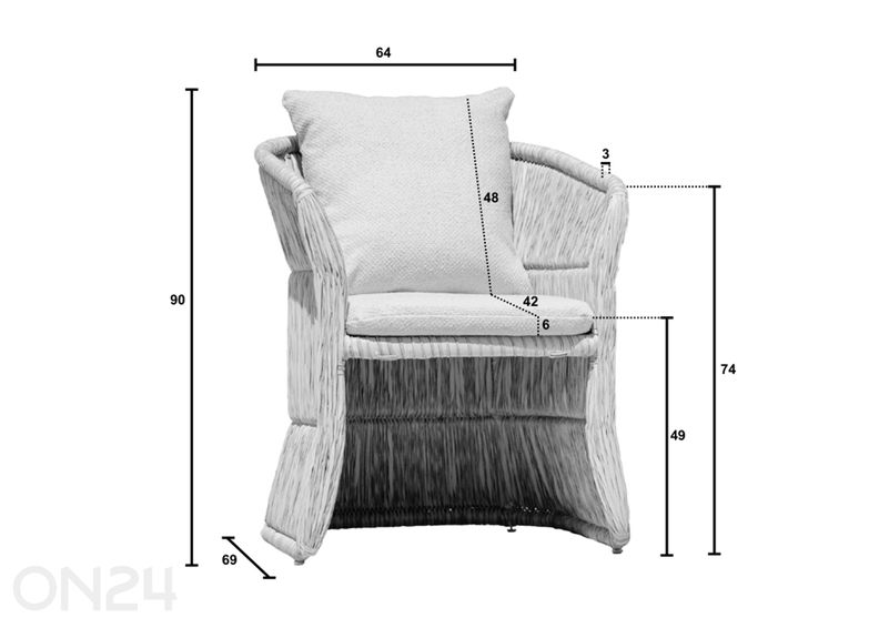 Puutarhakalustesetti Gili kuvasuurennos