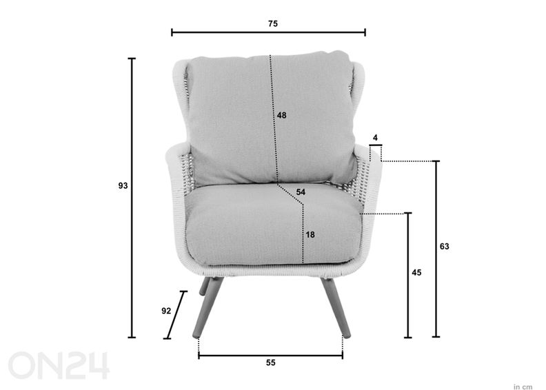 Puutarhakalustesetti Key Largo kuvasuurennos