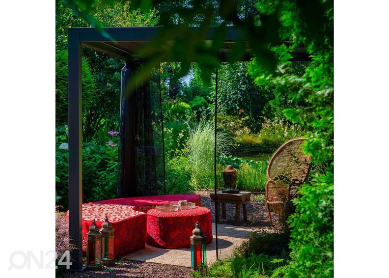 Puutarhakatoksen hyttysverkot Mirador 3x3 m kuvasuurennos