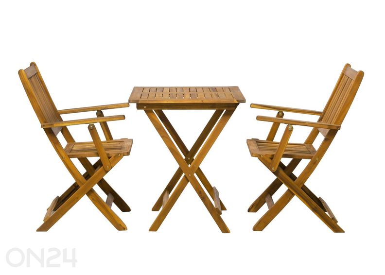 Puutarhapöytä + 2 tuolia kuvasuurennos