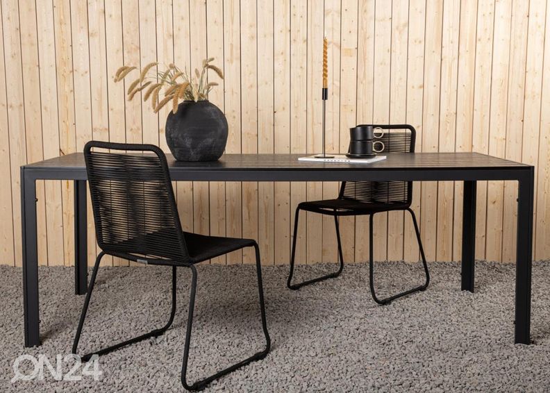 Puutarhapöytä Break, musta kuvasuurennos