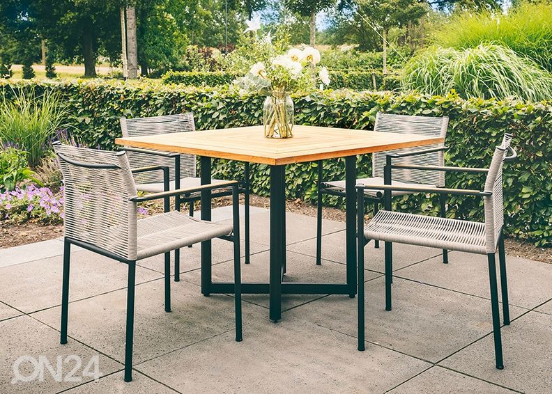 Puutarhapöytä Jakarta 110x110 cm kuvasuurennos