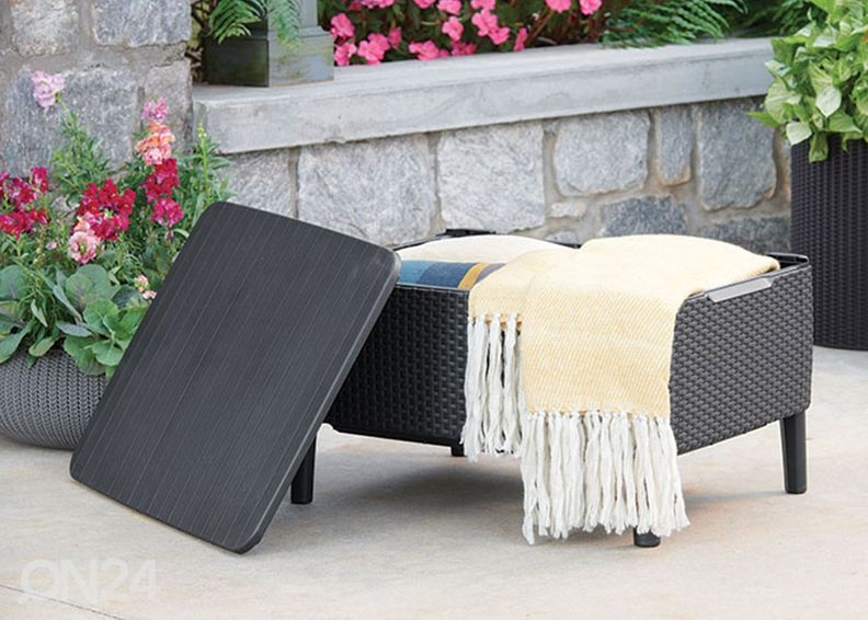 Puutarhapöytä Keter Salemo 56x76 cm, grafiitti kuvasuurennos