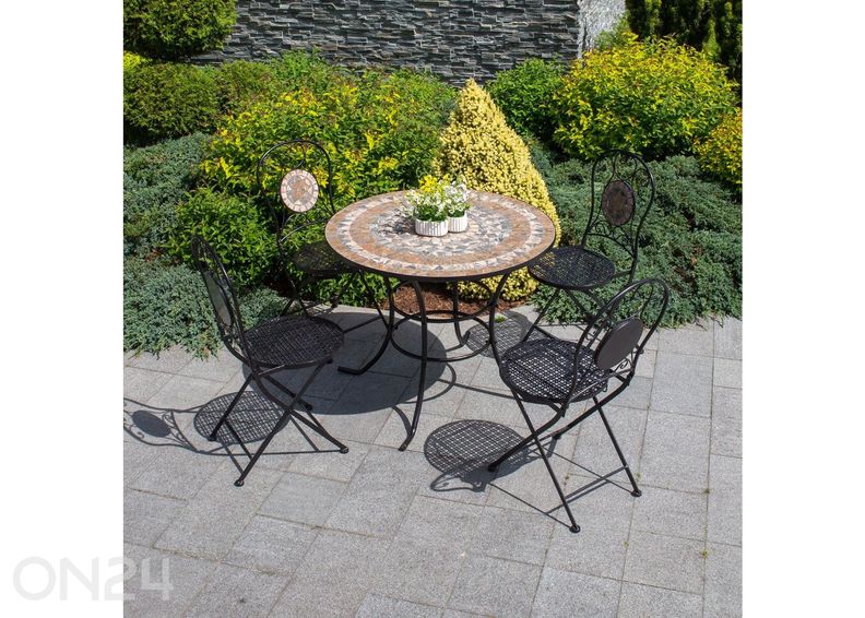 Puutarhapöytä MOSAIC Ø 90 cm kuvasuurennos