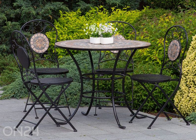 Puutarhapöytä MOSAIC Ø 90 cm kuvasuurennos