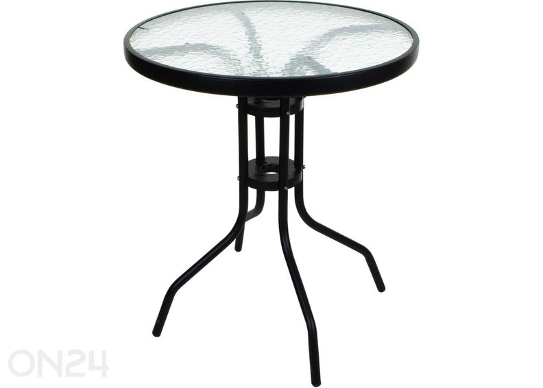 Puutarhapöytä, musta kuvasuurennos