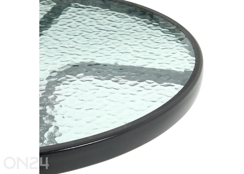 Puutarhapöytä, musta kuvasuurennos