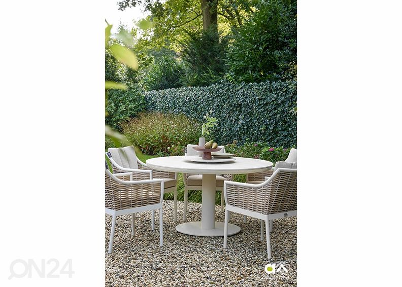 Puutarhapöytä tarjoilualustalla Melville kuvasuurennos