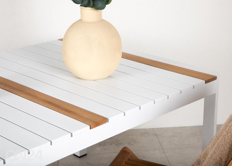 Puutarhapöytä Togo, valkoinen kuvasuurennos