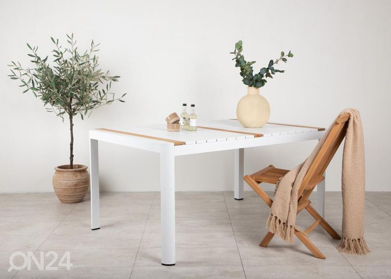 Puutarhapöytä Togo, valkoinen kuvasuurennos