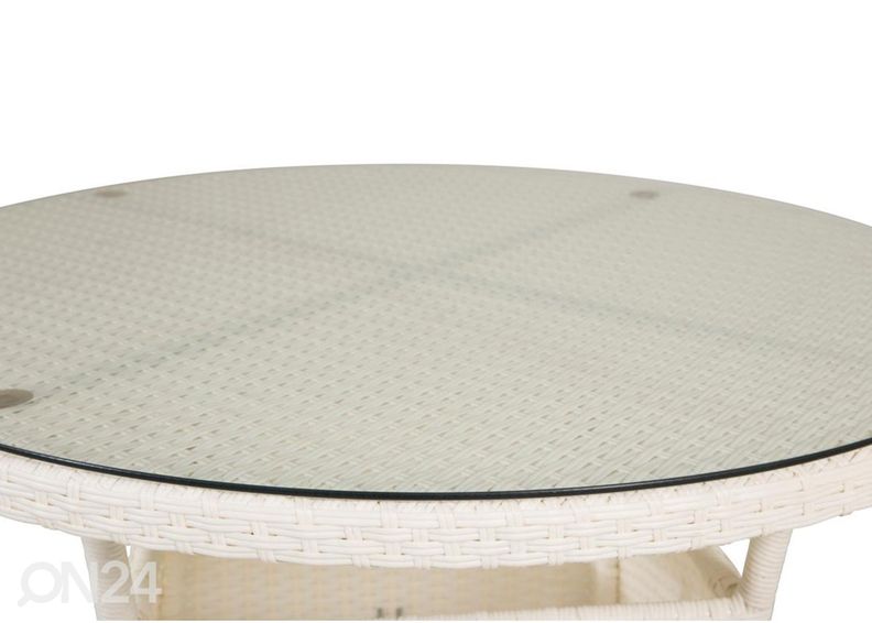 Puutarhapöytä Volta, valkoinen kuvasuurennos