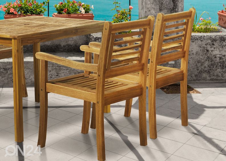 Puutarhatuoli, akaasia kuvasuurennos