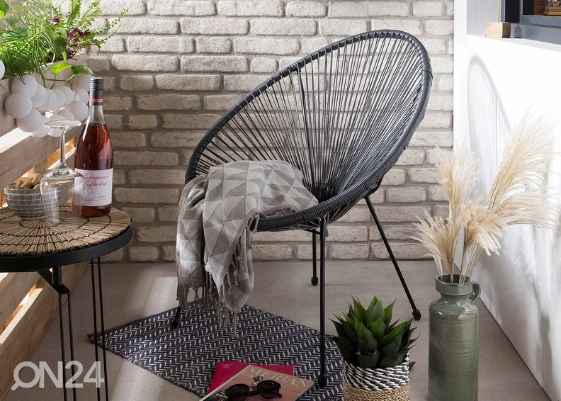 Puutarhatuolit 2 kpl., harmaat kuvasuurennos