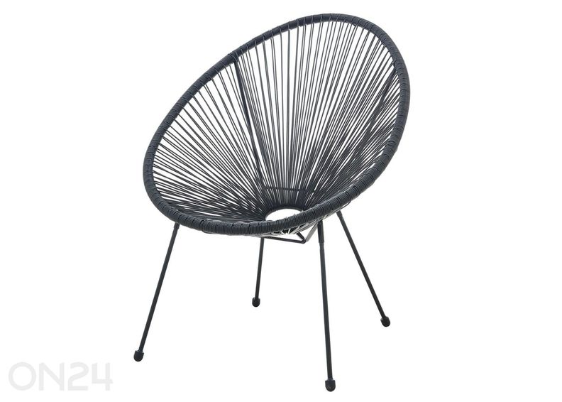 Puutarhatuolit 2 kpl, mustat kuvasuurennos