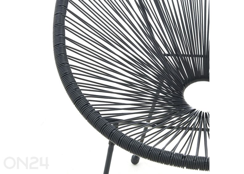 Puutarhatuolit 2 kpl, mustat kuvasuurennos