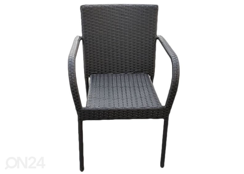 Puutarhatuolit Sottile 4 kpl, musta kuvasuurennos