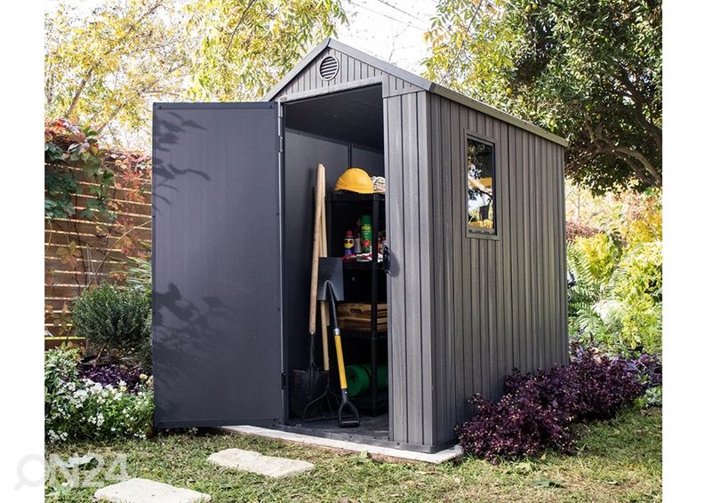 Puutarhavaja Keter Darwin 1,98 m², harmaa kuvasuurennos