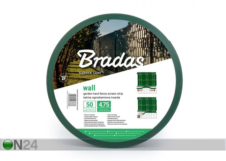 Puutarhaverkko Bradas Wall 1200 g/m², 50 m kuvasuurennos