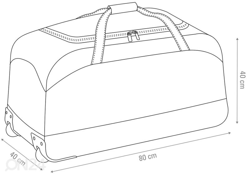 Pyörällinen urheilukassi Avento kuvasuurennos