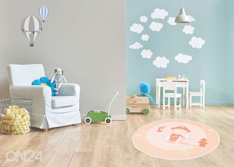 Pyöreä lasten matto Ø160 cm kuvasuurennos