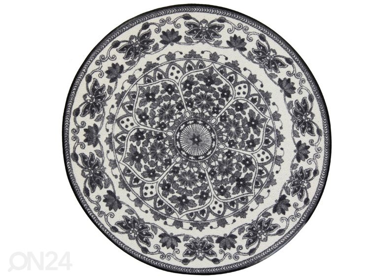 Pyöreä matto Zimra grey Ø 115 cm kuvasuurennos